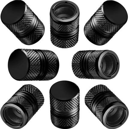 Tire Valve Stem Caps – 8 Pack, Corrosion-Resistant Alloy, Leak-Proof for Cars & Bikes