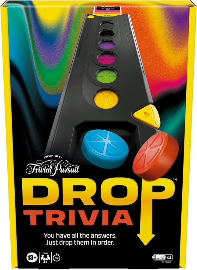Drop Trivia Electronic Party Game with Voice Sounds Ages 13+ 2+ Players