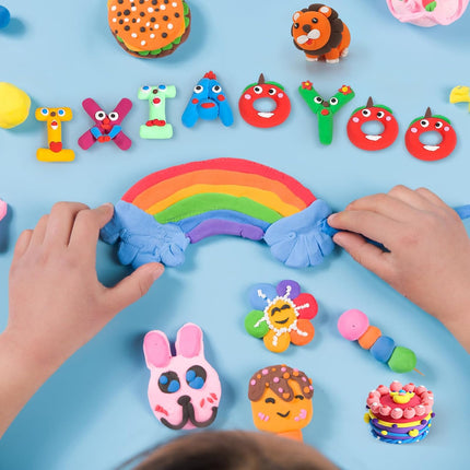 Air Dry Clay 30 Colors – Modeling Clay with Sculpting Tools for Kids 3-12 Years