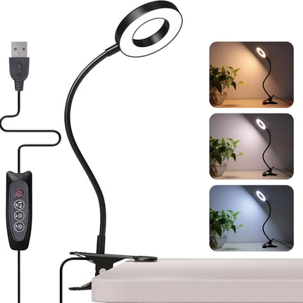48-LED USB Lamp – Dimmable, 3 Colors, 10 Brightness, Eye-Friendly Desk Light