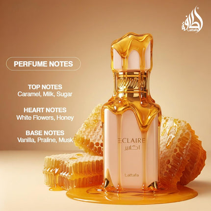 Lattafa Eclaire Perfume for Women 100ml Eau de Parfum Vanilla Caramel Sweet Fragrance
