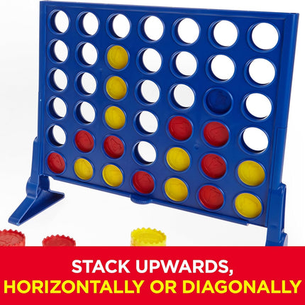 Connect 4 Strategy Board Game for Kids Ages 6+, Classic 2-Player Game
