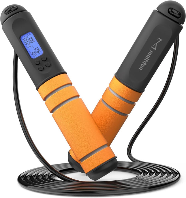 Digital Jump Rope with Smart Counter Timer Adjustable Speed Skipping Rope