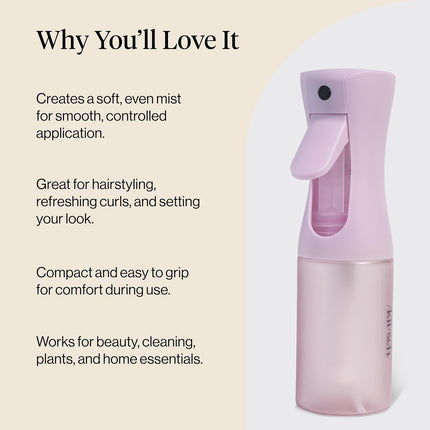 Hair Spray Bottle 150ml Continuous Mist Water Mister Styling Plant Use