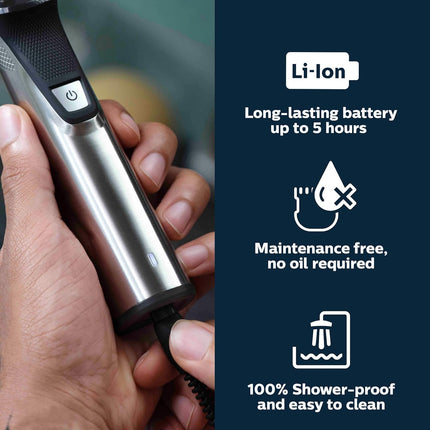 Philips Multigroom 7000, 19-Piece Men's Grooming Kit with Beard & Hair Trimmers