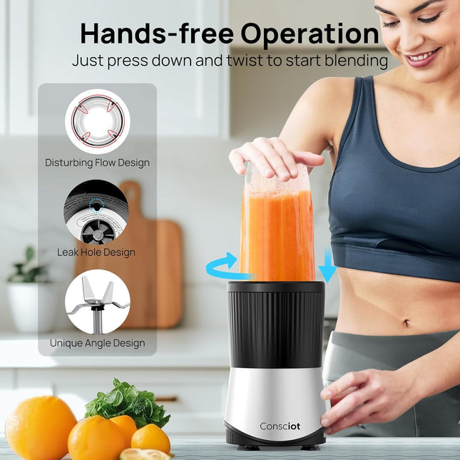 11-Piece Personal Blender – 900W, Smoothies, Baby Food, Shakes & Frozen Drinks