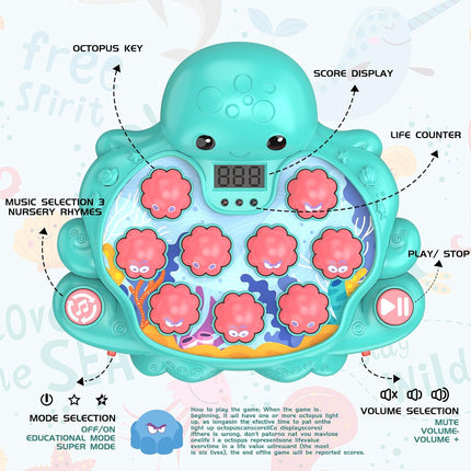 Vitality Strike Game – Musical Whack-A-Mole Toy with Digital Score for Kids