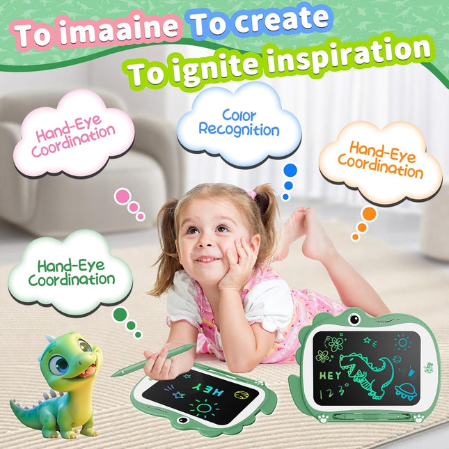 Dinosaur LCD Writing Board 8.5" – Toddler Drawing & Learning Toy, Ages 3-6