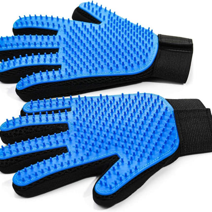 2-Pack Deshedding Gloves for Dogs & Cats – Grooming Mitts for Hair Removal & Bathing
