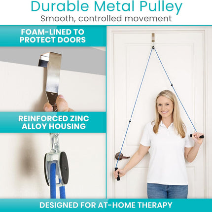 Shoulder Pulley for Physical Therapy Rotator Cuff Rehab Door Exercise