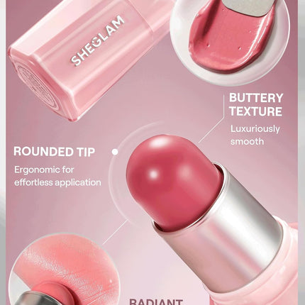 Buttery Bliss Blush Stick Cream Blush, Guava Juice, Blendable Makeup for Cheeks