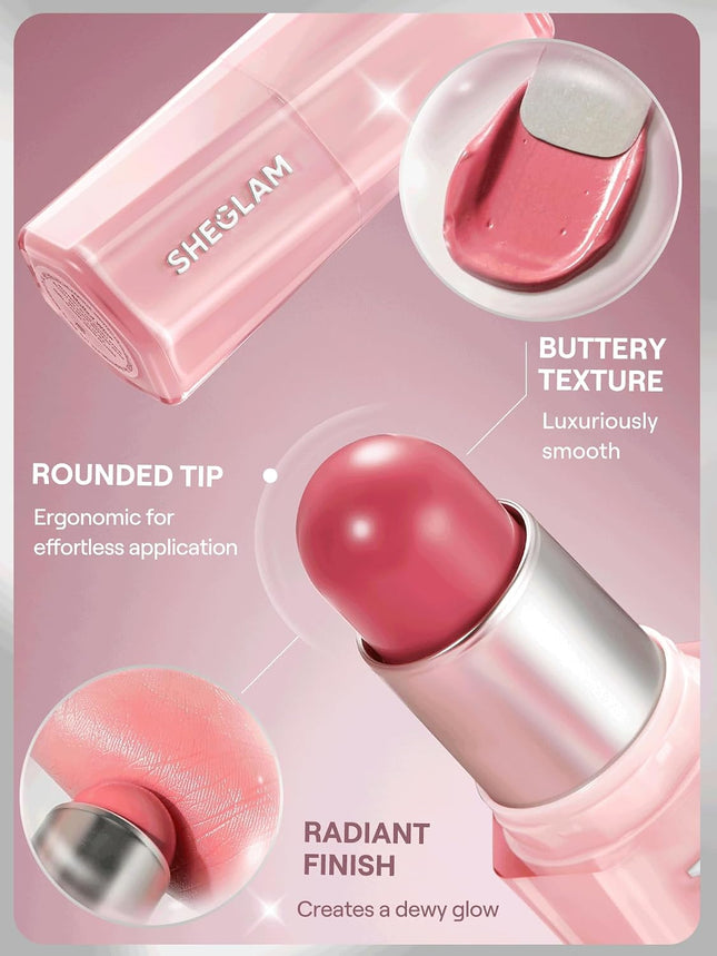 Buttery Bliss Blush Stick Cream Blush, Guava Juice, Blendable Makeup for Cheeks