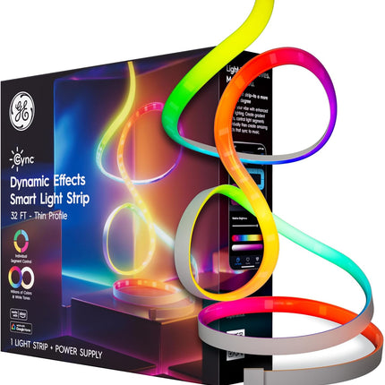 32ft Smart LED Light Strip with Music Sync, WiFi & Alexa/Google Compatible