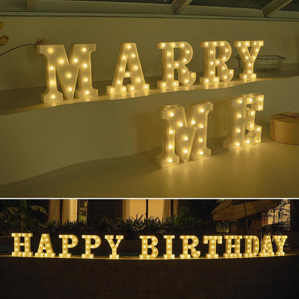 LED Marquee Letter "A" – Light Up Sign for Birthday, Wedding & Holiday Decoration