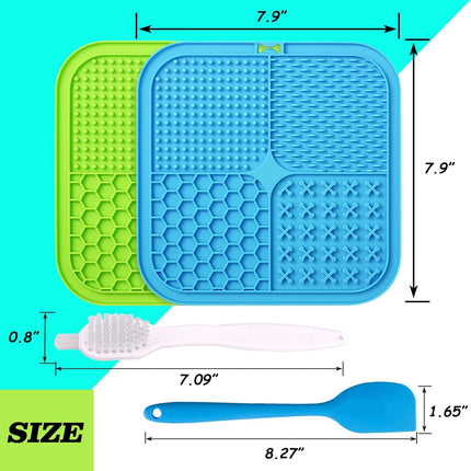 2-Pack Dog Lick Pads – Large Slow Feeder Mat with Suction Cups for Treats & Food