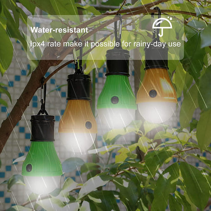 LED Camping Tent Lantern 5 Pack Waterproof Emergency Lights with Hooks