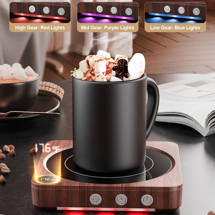36W Coffee Mug Warmer – Desk, Temperature Display, 2-12H Auto Shut Off