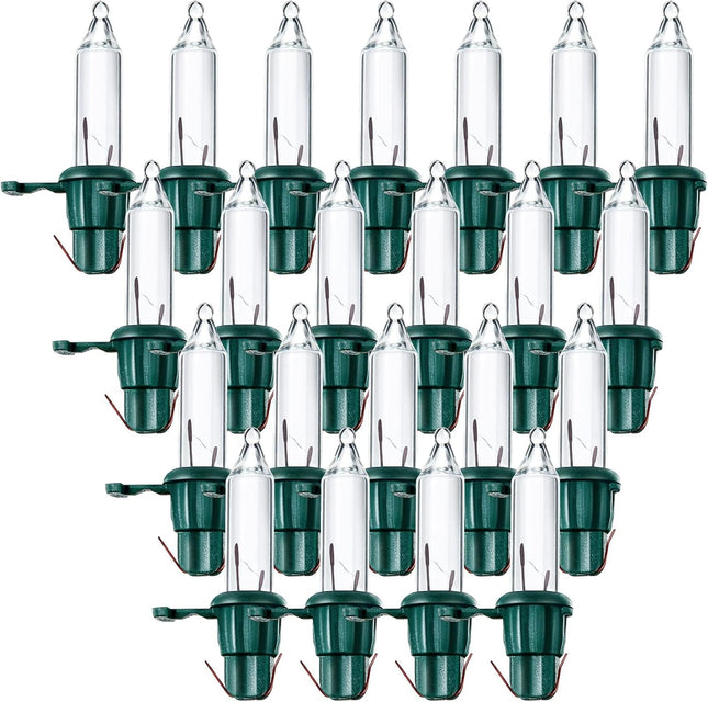 60-Piece Mini Incandescent Replacement Light Bulbs for Christmas Tree, 2.5V 0.425W