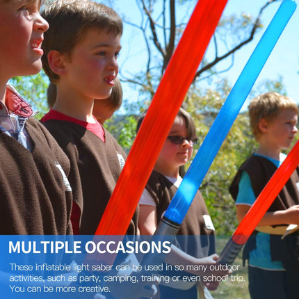 8-Pack Inflatable Light Saber Toys – Party Favors for Kids’ Birthdays & Cosplay