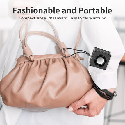 LENRUE Mini Bluetooth Speaker – 5W Wireless Portable, TWS & TF Card Support, Lanyard for Travel & Outdoor