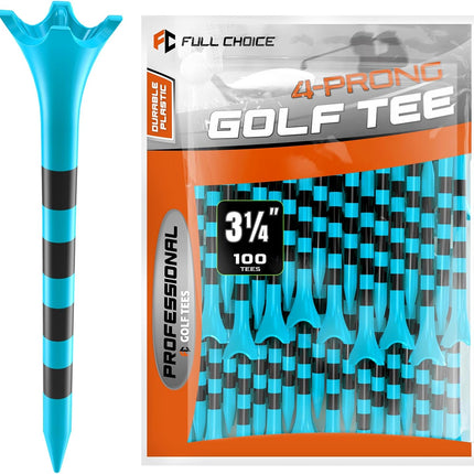 Plastic Golf Tees 50/60/100 Pack 2.75in or 3.25in Durable Low Friction Tees