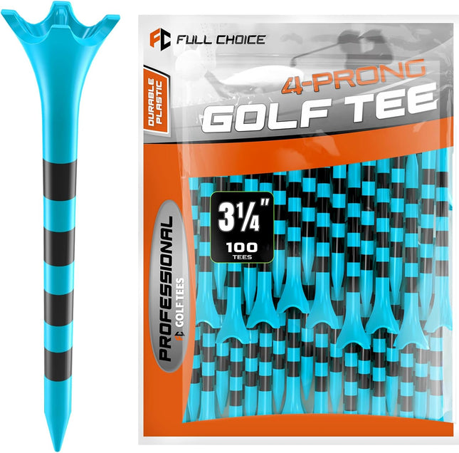 Plastic Golf Tees 50/60/100 Pack 2.75in or 3.25in Durable Low Friction Tees