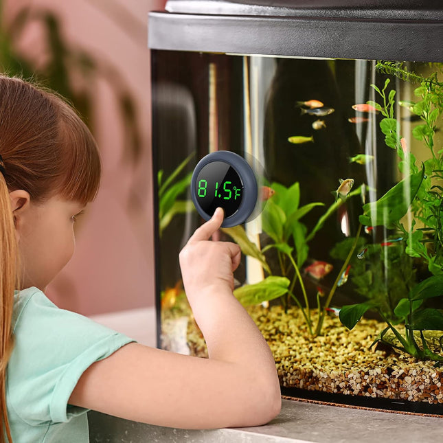Fish Tank Digital Thermometer – Accurate LED Display ±0.9°F