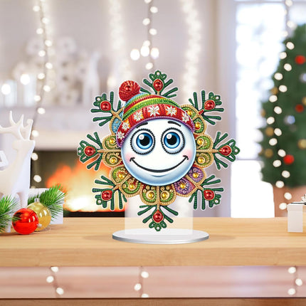 Diamond Painting Snow Globe – 5D DIY Desktop Christmas & Holiday Decor Kit