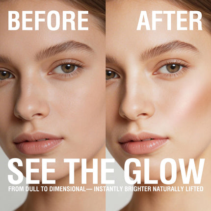 6-Color Cream Highlighter Stick Set, Blendable Luminous Glow Makeup Kit for Face