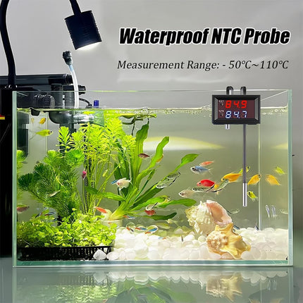 12V Electronic Thermostat – LCD Temp Controller with Relay & Sensor Probe