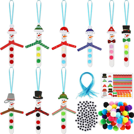 400 Pcs Snowman Craft Ornaments – Christmas Decorations for Winter Holiday DIY Projects