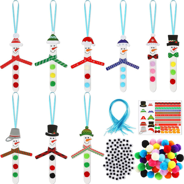 400 Pcs Snowman Craft Ornaments – Christmas Decorations for Winter Holiday DIY Projects