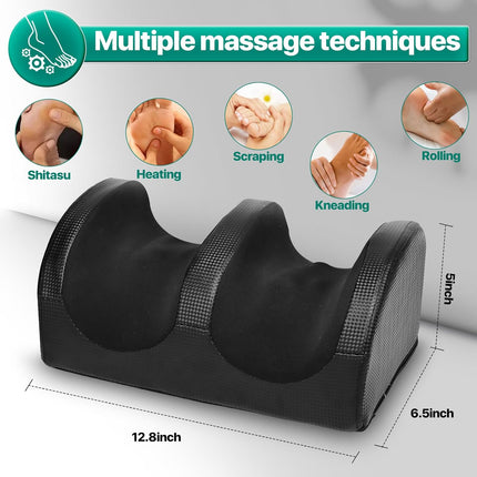 Foot Massager Machine with Rollers Open Design Pain Relief Relaxation
