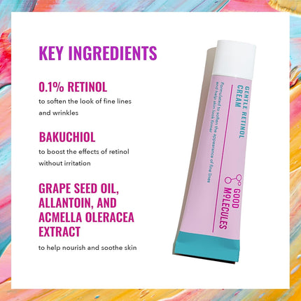 Gentle Retinol Night Cream – Minimize Fine Lines & Wrinkles, Anti-Aging