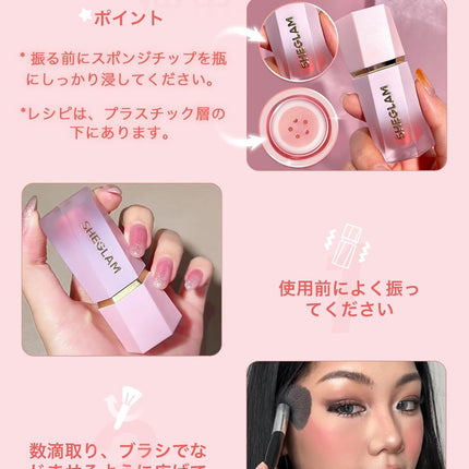 Color Bloom Liquid Blush – Matte Finish for Cheeks, Devoted Shade