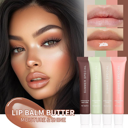 Lip Butter Balm Kit – Hydrating, Tinted, Non-Sticky Lip Care with Shea & Avocado