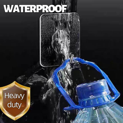 10-Pack Heavy Duty Adhesive Wall Hooks – Hold Up to 50 lbs, Clear, Waterproof