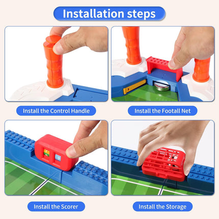 Mini Foosball Table Soccer Board Game for Kids, Indoor Family Party Sports Toy