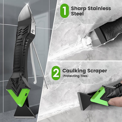 5-in-1 Sealant & Grout Tool – Silicone Pads, Kitchen & Bathroom Repair Kit