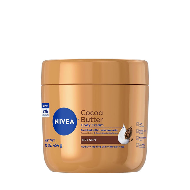 Cocoa Butter Body Cream Deep Nourishing Serum Dry Skin Moisturizer 16oz Jar