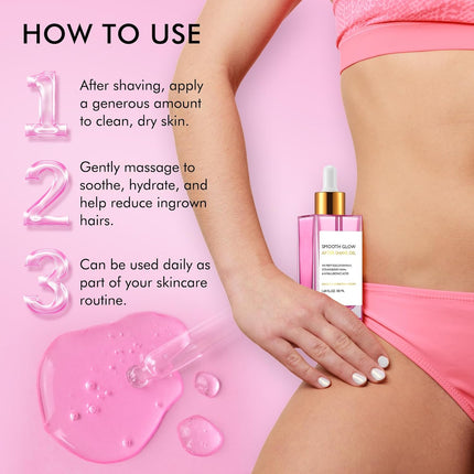 Strawberry Vanilla After Shave Oil – Gentle Hydrating Shave Serum for Women