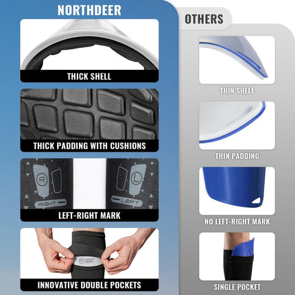 Football Shin Guards Kids Adults Protective Sleeves Soccer Training Gear