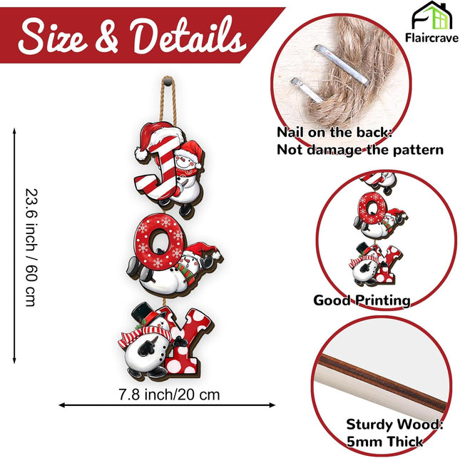 Red Christmas Snowman Wooden Wreath – Front Door Welcome Sign Holiday Home Decor