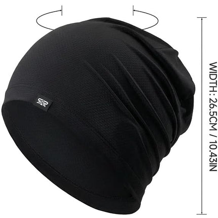 3 Pack Cooling Skull Caps for Men and Women Breathable Sweat Wicking Helmet Liners