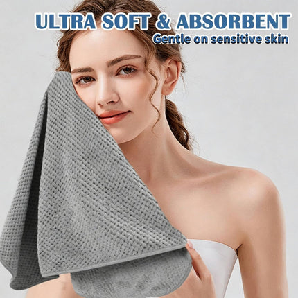 4 Pack Quick-Dry Microfiber Hand Towels, 14x30", Absorbent Bathroom Kitchen Towels