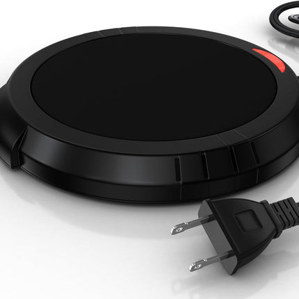 Candle Warmer Plate – Safe Flame-Free Scent Release, Black, Home & Office