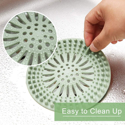5-Pack Bathroom Sink Drain Strainers – Hair Catcher, Flexible TPR, Multi-Color