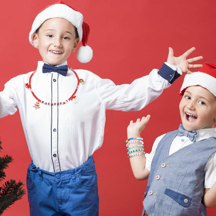 4000+ PCS Clay Beads Bracelet Making Kit 15 Colors Christmas Charms