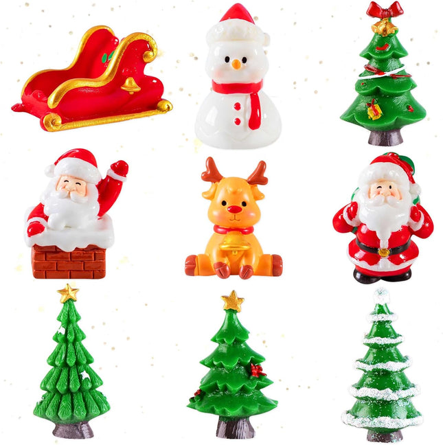Christmas Snowman Mini Ornament Kit – DIY Table & Fairy Garden Decor