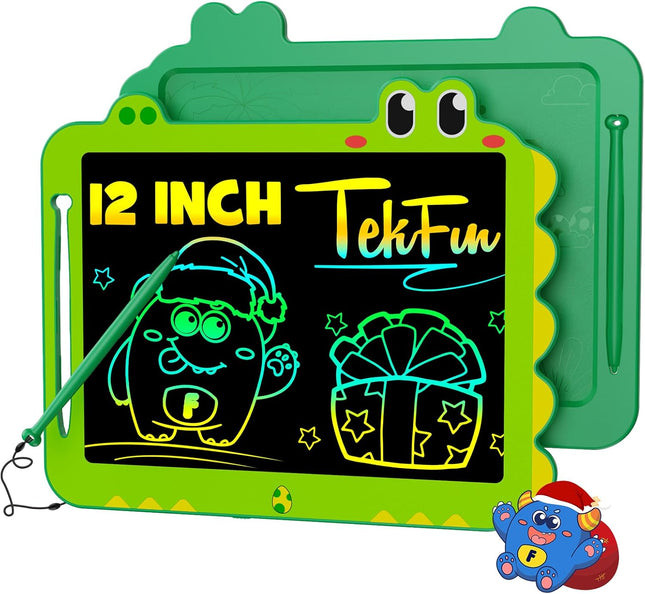 LCD Writing Tablet for Kids – 12” Colorful Doodle & Drawing Board